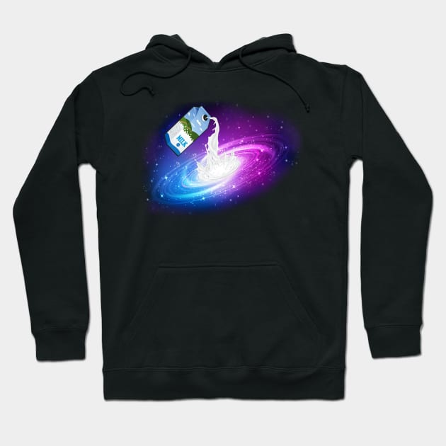 Milky Way Hoodie by Alema Art